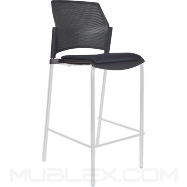 Butaco Zyle tapizado base blanca