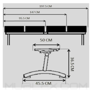 Medidas Banca Cromada
