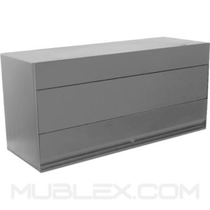 archivador flotante de pared frente 90cm puerta metalica