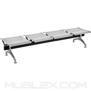 banca de espera metalica 4 asientos