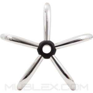 base metalica cromada para silla 60 cm