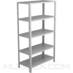 estante metalico para almacen 5 repisas altura 2 mt