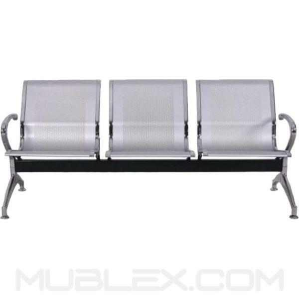 silla de espera metalica 3 puestos 2
