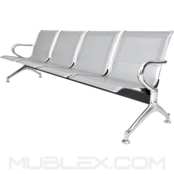 silla de espera metalica 4 puestos 2
