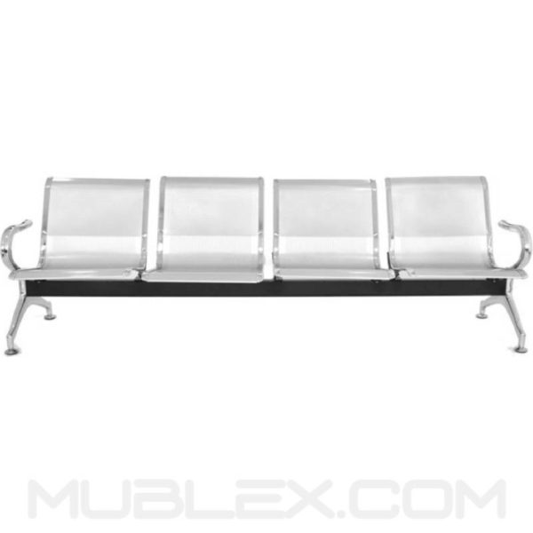 Silla de espera metálica 4 puestos - Image 3