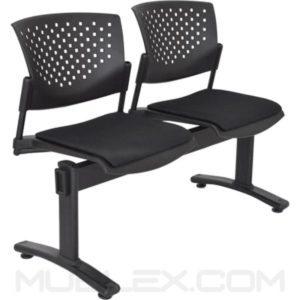 silla tandem butterfly tapizado 2 puestos