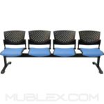 silla tandem butterfly tapizado 4 puestos
