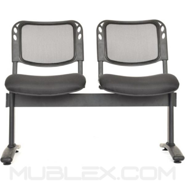 silla tandem isosceles malla 2 puestos 3