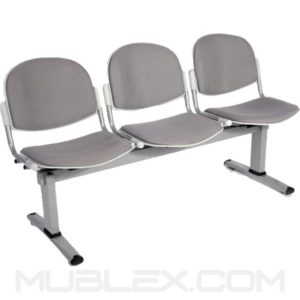 silla tandem venecia tapizado 3 puestos
