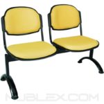 Silla tándem Venus tapizado 2 puestos