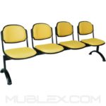 Silla tándem Venus tapizado 4 puestos