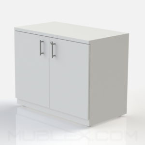 Armario multiusos bajo blanco