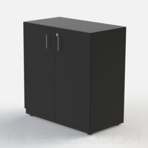 Armario multiusos mediano negro