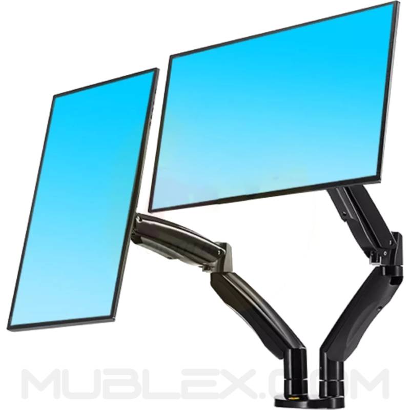 soporte para 2 monitores  flexi f195  22 a 32 pulgadas