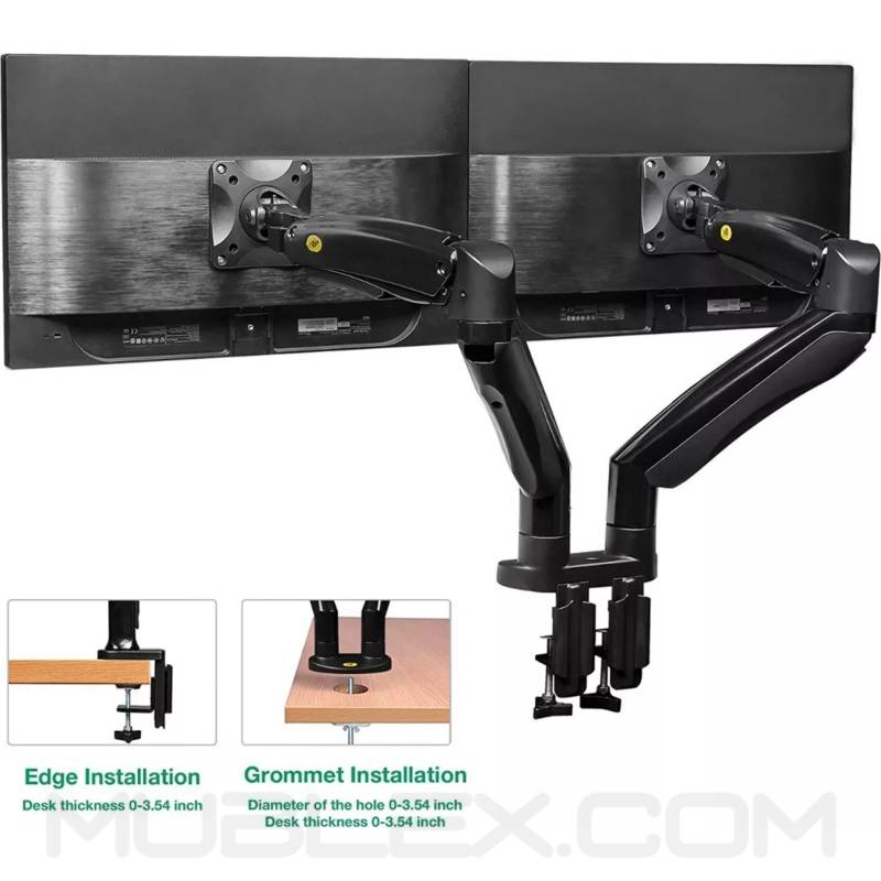 Soporte para 2 monitores - Flexi F195 - 22 a 32 pulgadas - Image 4