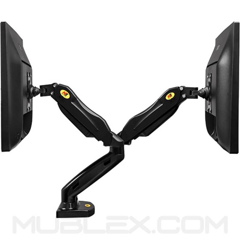 soporte para 2 pantallas  flexi f160  17 a 27 pulgadas 2