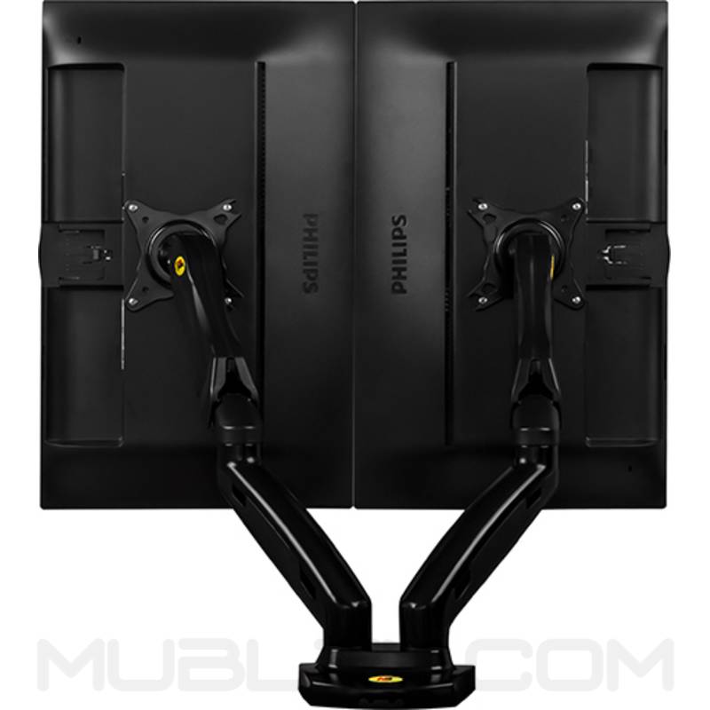 soporte para 2 pantallas  flexi f160  17 a 27 pulgadas 4