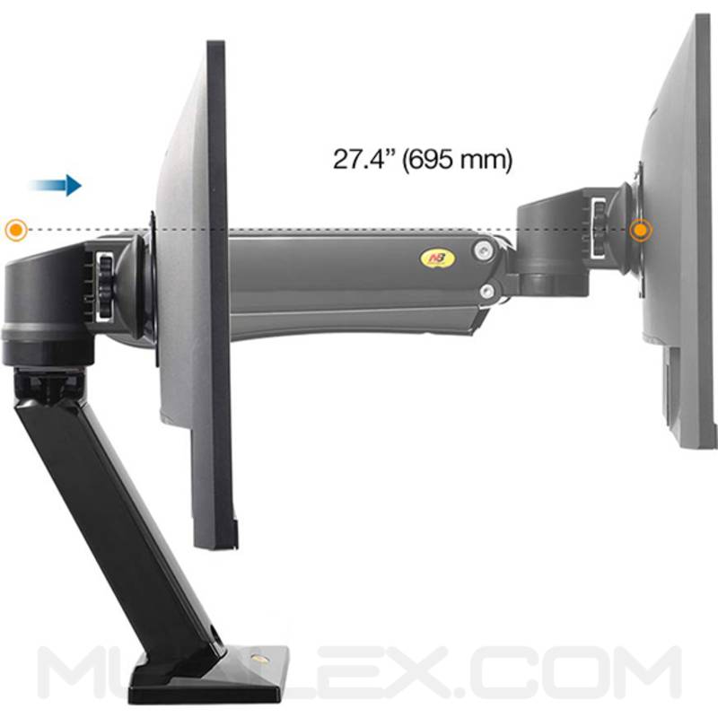 soporte para monitor de escritorio  flexi f45  27 a 40 pulgadas 5