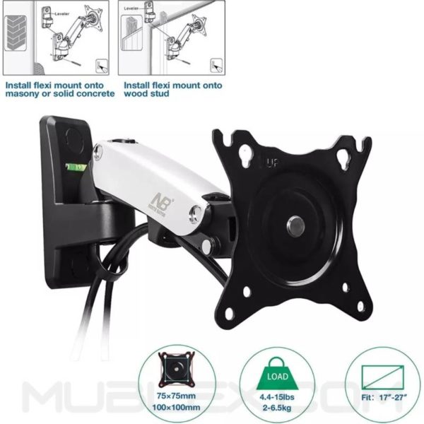 Soporte para TV Monitor pared - Flexi F120  - 17 a 27 pulgadas - Image 4