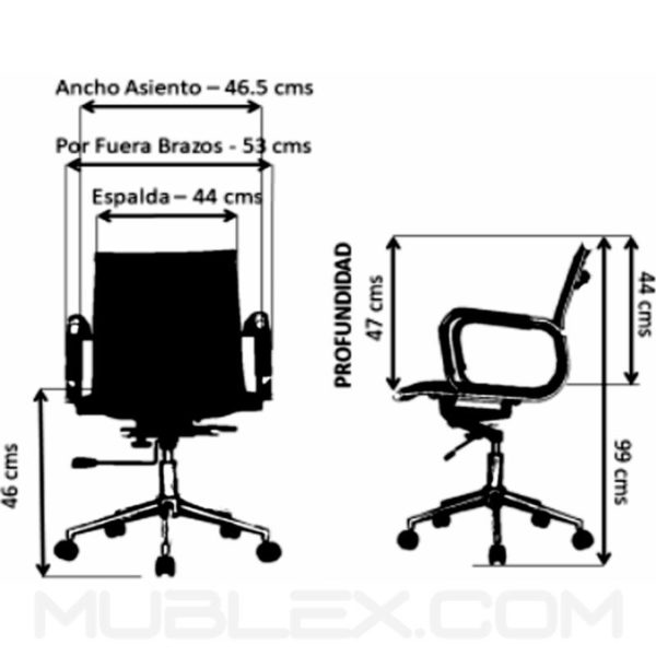 Silla Bruselas medidas