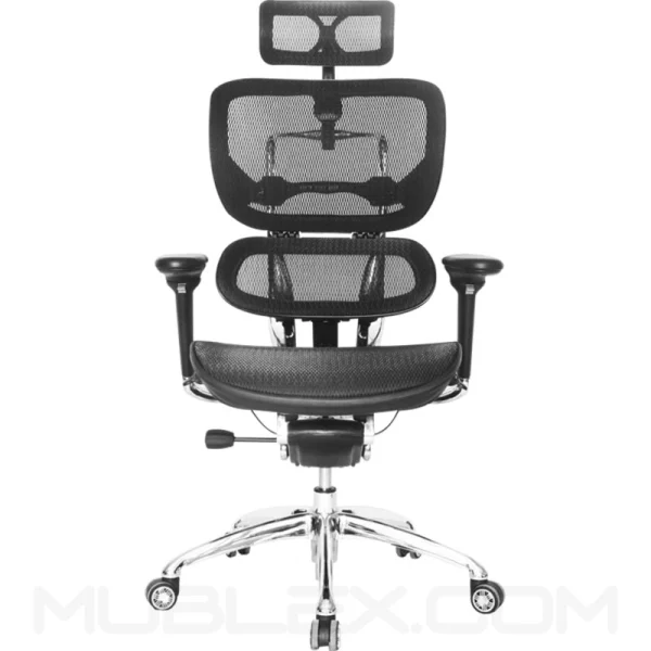 Silla ergohuman lujo con cabecero frente