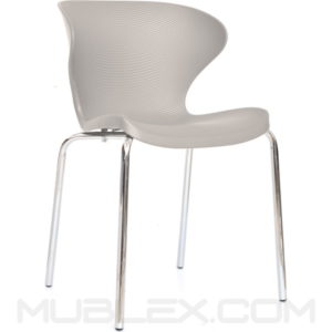 silla malba cromo interlocutora gris