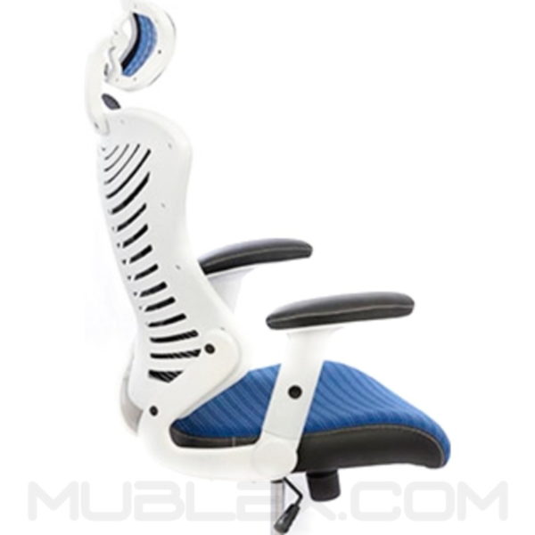 silla rumania blanca azul cabecero 2