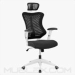 silla rumania blanca negra cabecero