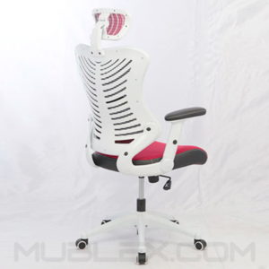 silla rumania blanca roja cabecero 2