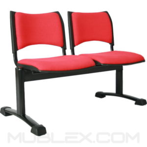 silla tandem smart 2 puestos tapizado