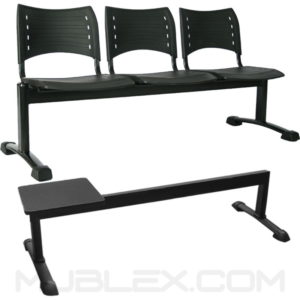 silla tandem smart 3 puestos mesa