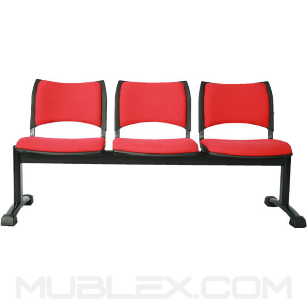 silla tandem smart 3 puestos tapizado 2