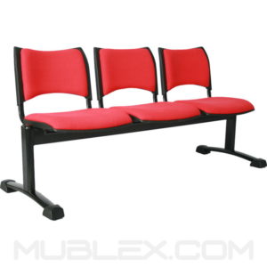 silla tandem smart 3 puestos tapizado