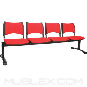 silla tandem smart 4 puestos tapizado