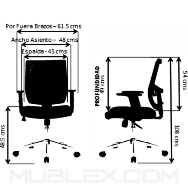 Silla Hawaii medidas
