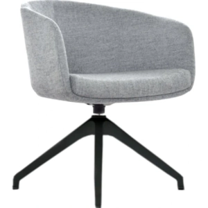 Sillon Boom gris base Swiss negra
