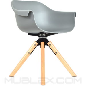 sillon liz giratoria gris
