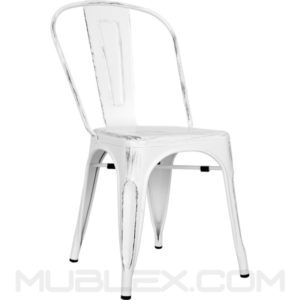 Silla Terek envejecido blanco rd fc