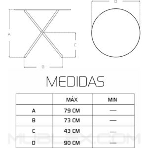 Mesa Nodos medidas