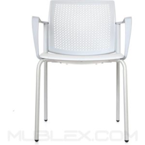 Silla Logan blanca plastica 3 1