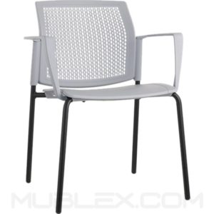 Silla Logan gris plastica 2