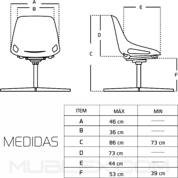 Silla Q5 Cross medidas