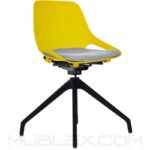 Silla Q5 amarilla base swiss 1