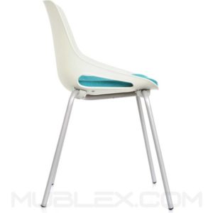 Silla Q5 blanca tapizada 5