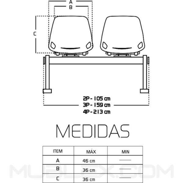 Silla Q5 tandem medidas