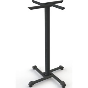 Base alta para mesa pedestal negra