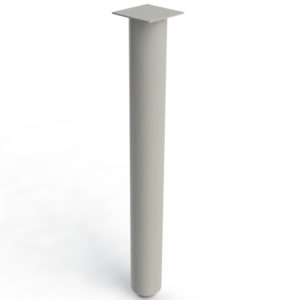 Pedestal 3 pulgadas gris