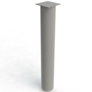 Pedestal 4 pulgadas gris