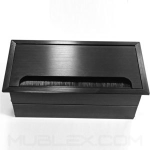 Pasacables Lego x6 negro 2