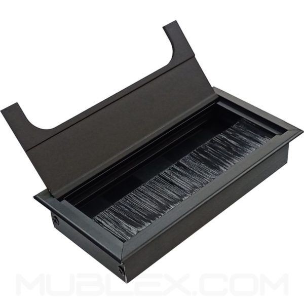 Caja pasacables para mesa Leggo Eco mini negro 2